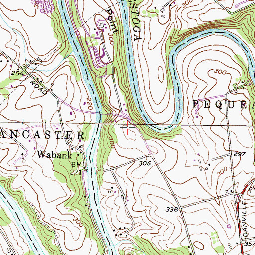 Topographic Map of Honeysuckle Hill Farm, PA