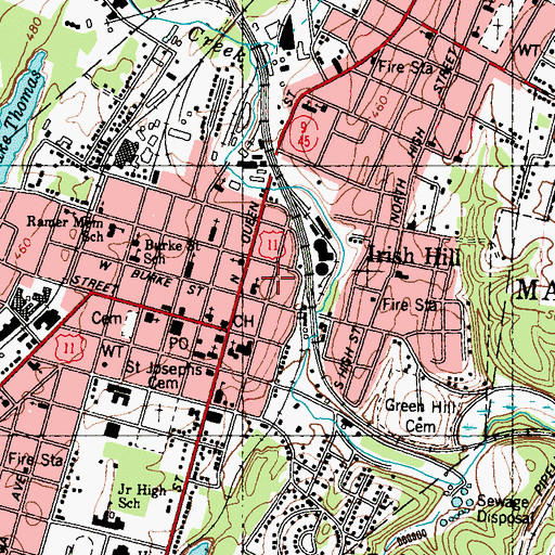 Topographic Map of Apollo Civic Theatre, WV