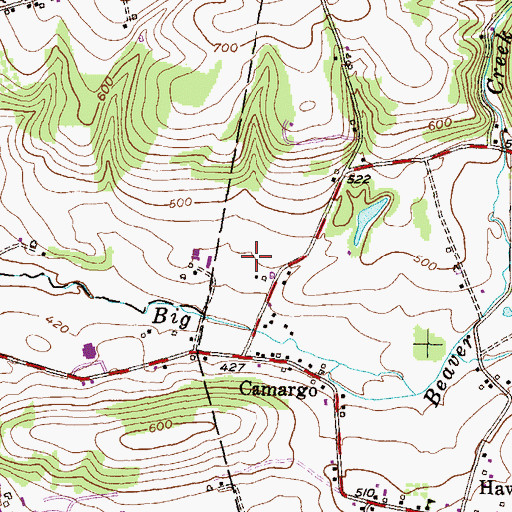 Topographic Map of Groffdale Farm, PA