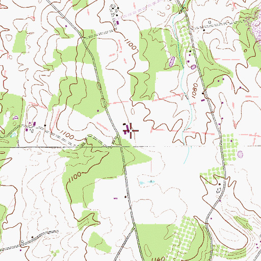 Topographic Map of Turner Poultry Farm, PA