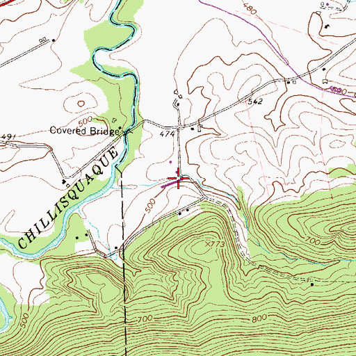 Topographic Map of Martin Poultry Farms, PA