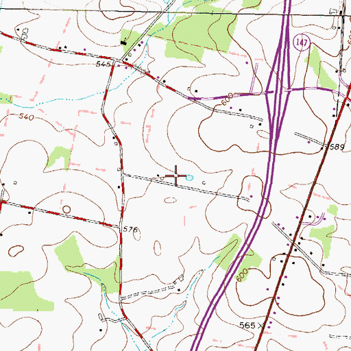 Topographic Map of Landis Poultry Farm, PA