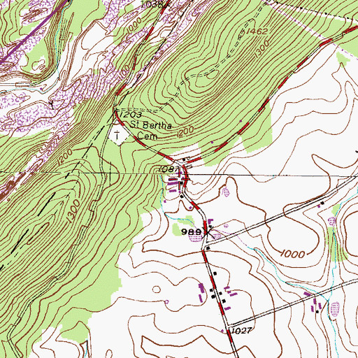 Topographic Map of Heisler Egg Farm, PA