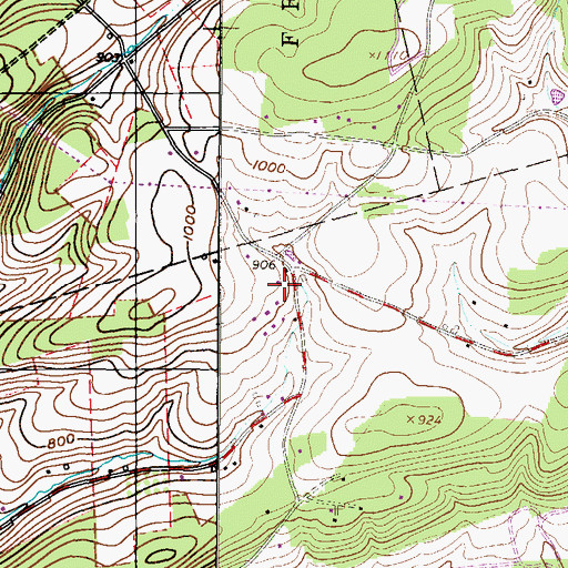 Topographic Map of Linda Egg Farm, PA