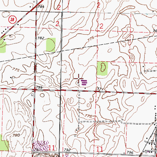 Topographic Map of Zieber Egg Farm, OH