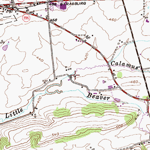 Topographic Map of Crikadoo Farm, PA