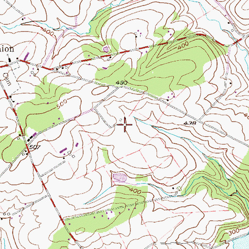 Topographic Map of Lakeview Farm, PA
