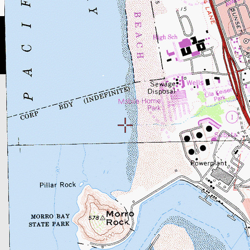 Topographic Map of Morro Creek, CA