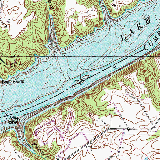 Topographic Map of Alexander Hill, KY