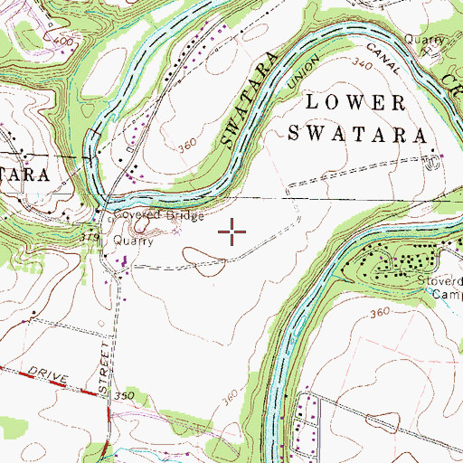 Topographic Map of Swatara Quarry, PA