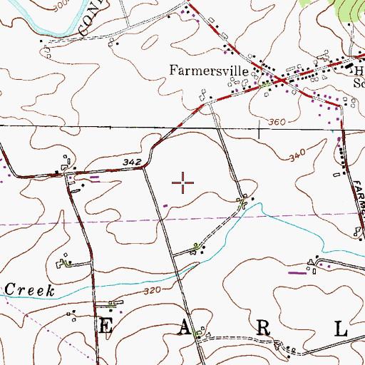 Topographic Map of Rocky Ridge Poultry Farm, PA
