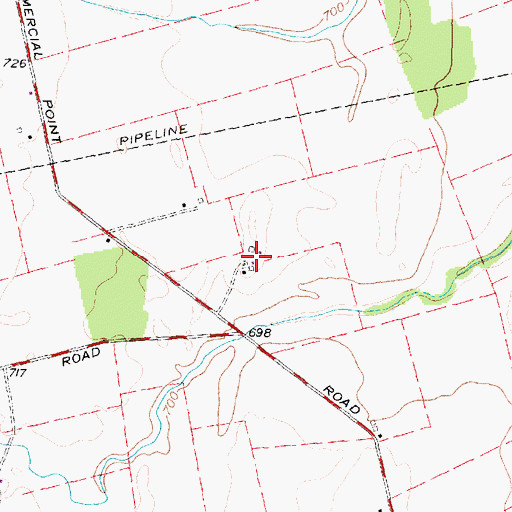 Topographic Map of Mace Farms, OH