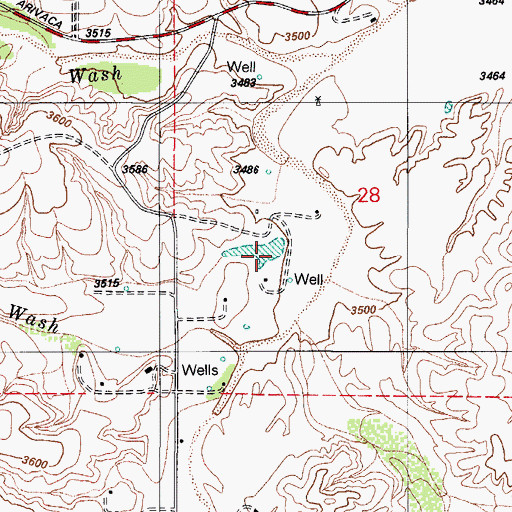 Topographic Map of Canez Wash, AZ