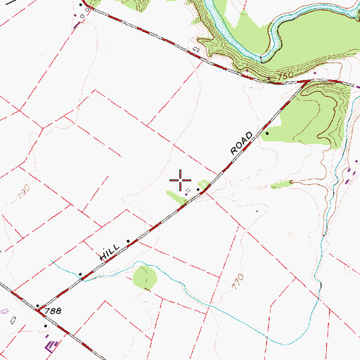 Topographic Map of B and D Farms, OH