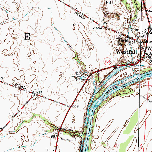 Topographic Map of J Bar Farms, OH