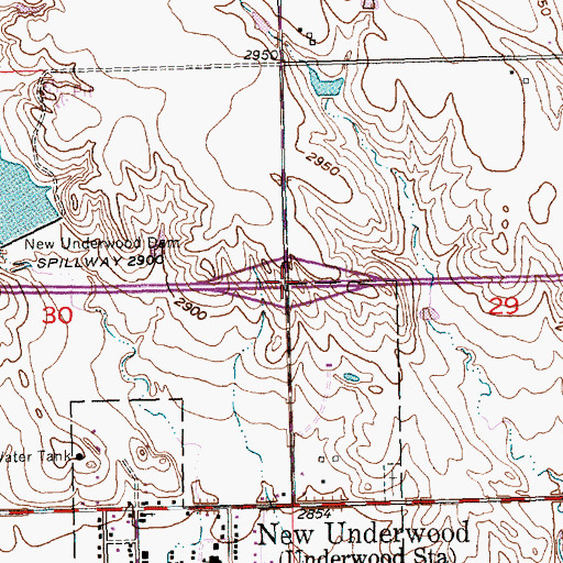 Topographic Map of Interchange 78, SD