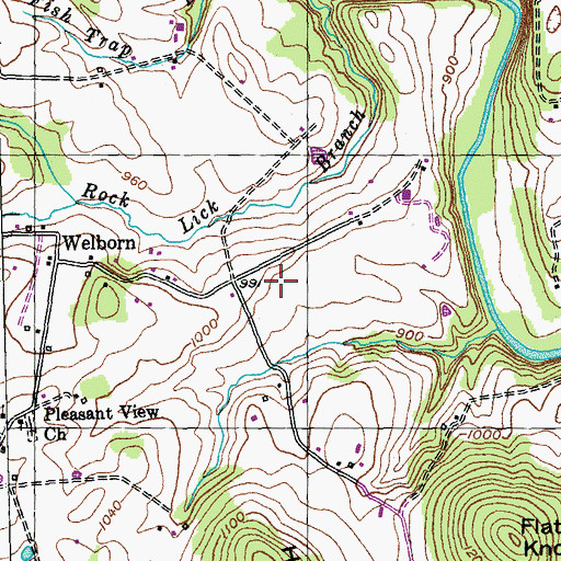 Topographic Map of Dry Hole (historical), KY