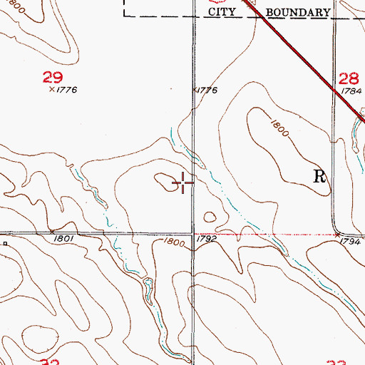 Topographic Map of Interchange 248, SD