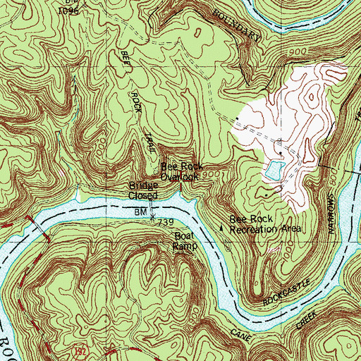 Topographic Map of Sublimity Springs (historical), KY