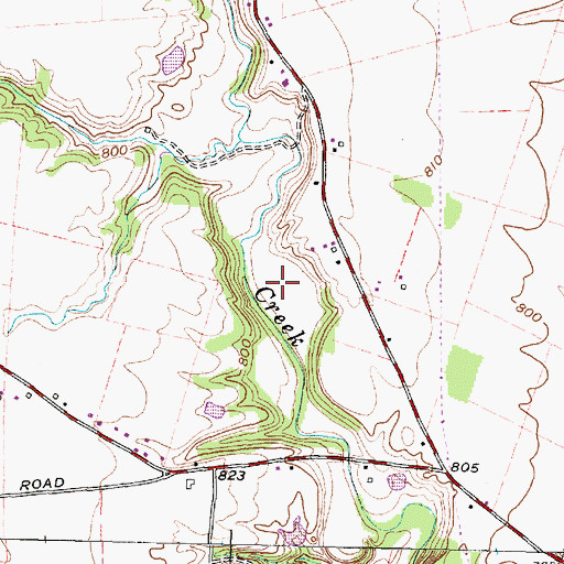 Topographic Map of Spring Valley Farm, OH