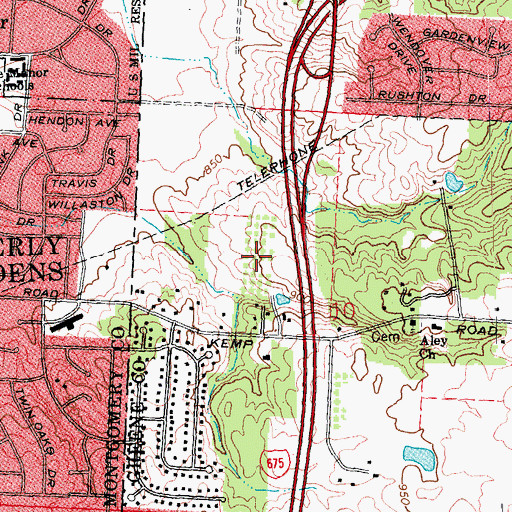 Topographic Map of Frank's Fruit Farm, OH