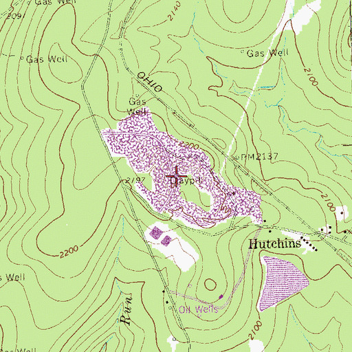 Topographic Map of McKean Landfill, PA