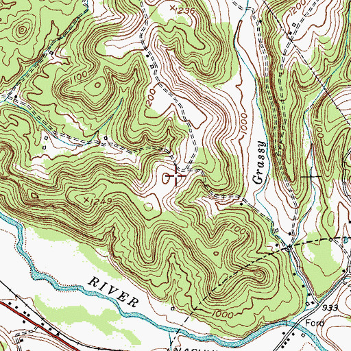 Topographic Map of Christian Assembly Campground, KY