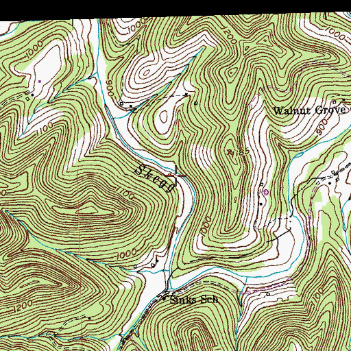 Topographic Map of Cromers Mill (historical), KY
