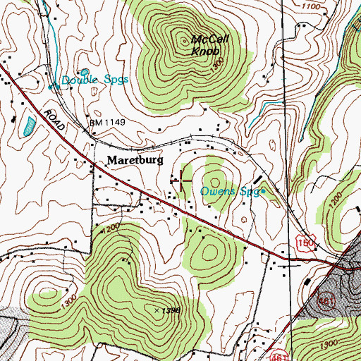 Topographic Map of Guthrie Railroad Station (historical), KY