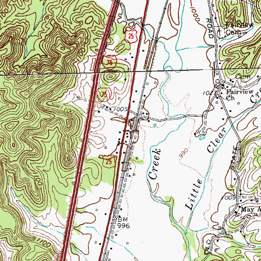 Topographic Map of Snider Switch Station, KY