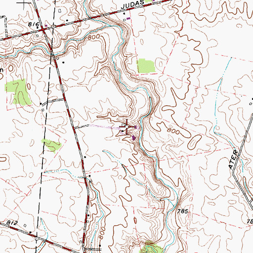 Topographic Map of Clearview Farms, OH