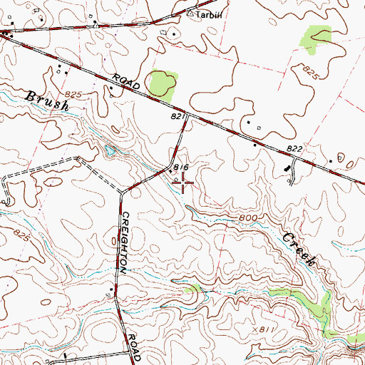 Topographic Map of Bottom Line Farms, OH