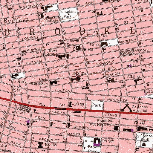 Topographic Map of Leadership Preparatory Charter School, NY