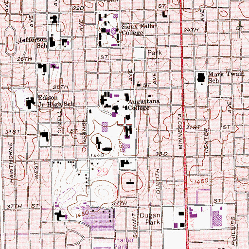 Topographic Map of Fantle Building, SD