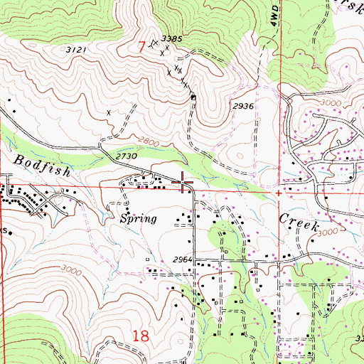 Topographic Map of Myers Canyon, CA