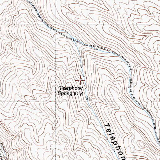 Topographic Map of Telephone Arch, CA