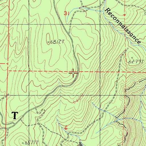 Topographic Map of Arch Rock, CA
