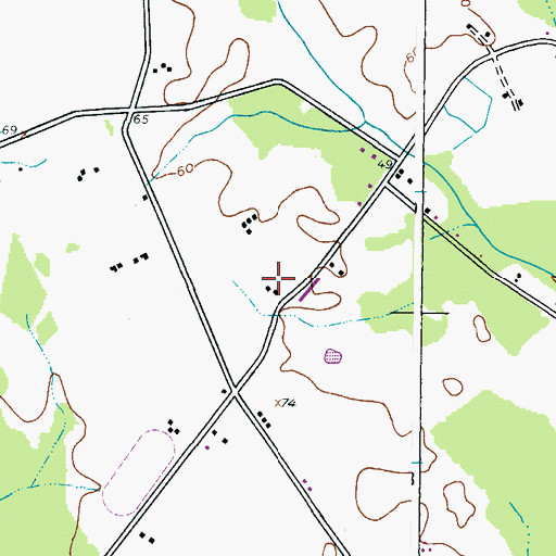 Topographic Map of Easter's Dairy Farm, MD