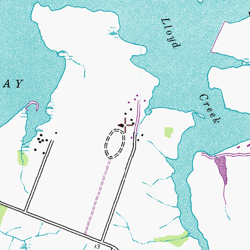 Topographic Map of Wye House Farm, MD
