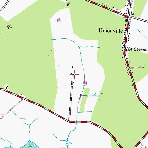 Topographic Map of Point Pleasant Farm, MD