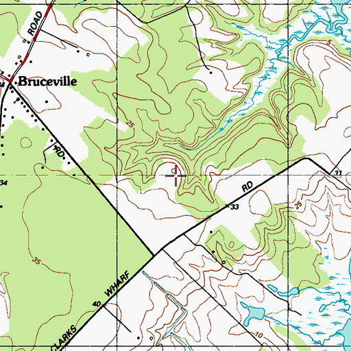 Topographic Map of Chriscross Farm, MD