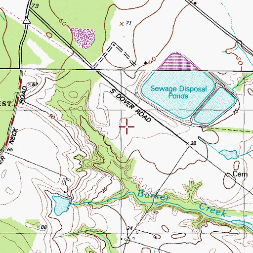 Topographic Map of Midshore Regional Landfill, MD