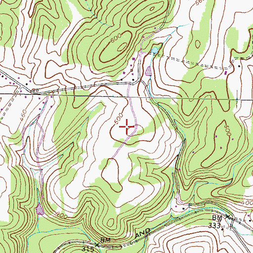 Topographic Map of Frederick County Landfill, MD