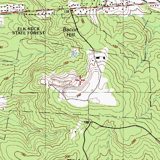 Topographic Map of Cecil County Central Landfill, MD