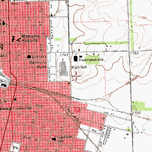 Topographic Map of Student Services Center, SD