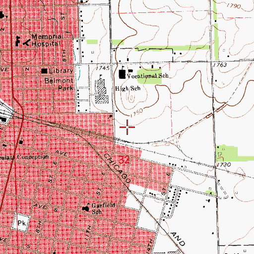 Topographic Map of Manufacturing Energy and Transportation Center, SD