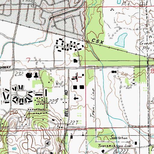 Topographic Map of Grace at Bell Road Church, AL