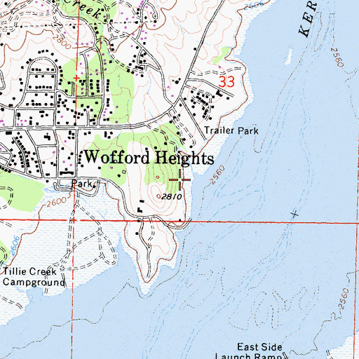 Topographic Map of Nellie Dent Creek, CA