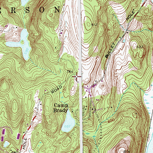 Topographic Map of Schoolhouse Number 10 (historical), NY
