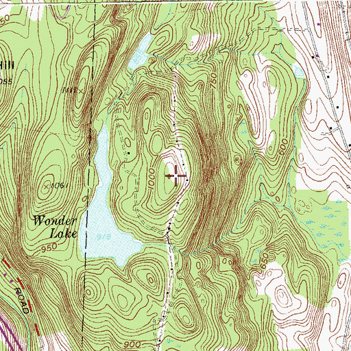 Topographic Map of Iron Hill, NY